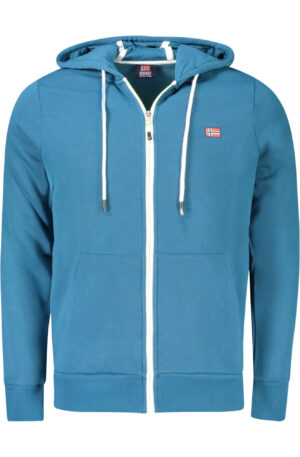 NORWAY 1963 FELPA CON ZIP UOMO BLU