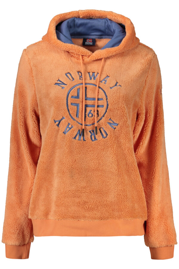 NORWAY 1963 FELPA SENZA ZIP DONNA ARANCIO