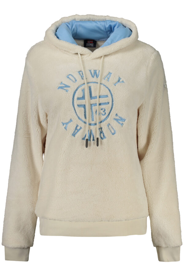 NORWAY 1963 FELPA SENZA ZIP DONNA BIANCO