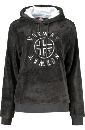 NORWAY 1963 FELPA SENZA ZIP DONNA NERO