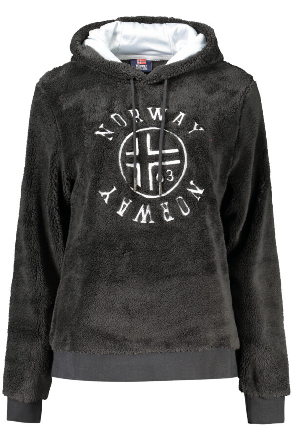 NORWAY 1963 FELPA SENZA ZIP DONNA NERO