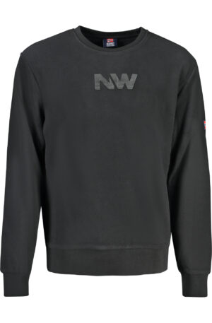 NORWAY 1963 FELPA SENZA ZIP UOMO NERO