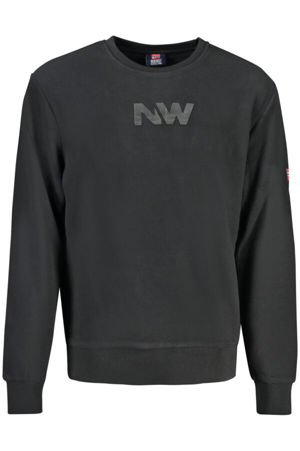 NORWAY 1963 FELPA SENZA ZIP UOMO NERO
