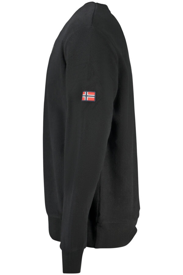 NORWAY 1963 FELPA SENZA ZIP UOMO NERO - immagine 3