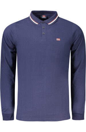 NORWAY 1963 POLO MANICHE LUNGHE UOMO BLU