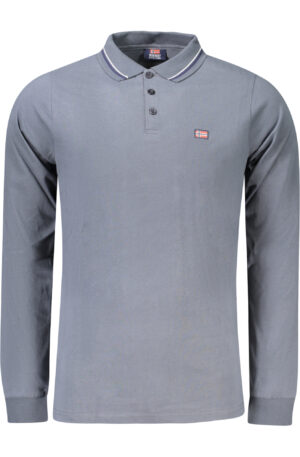 NORWAY 1963 POLO MANICHE LUNGHE UOMO GRIGIO