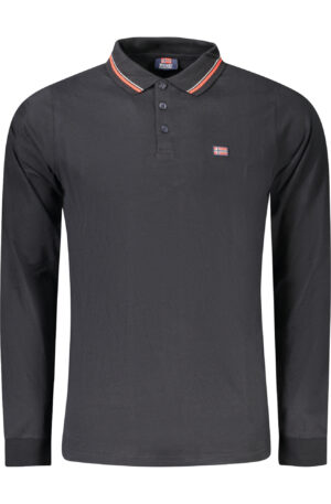 NORWAY 1963 POLO MANICHE LUNGHE UOMO NERO