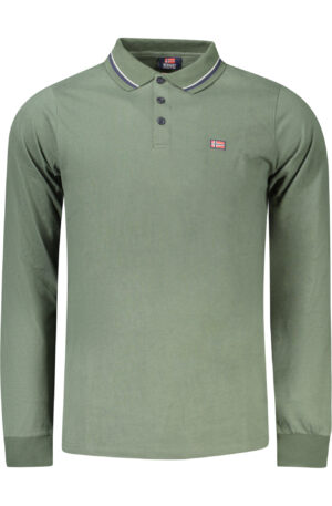 NORWAY 1963 POLO MANICHE LUNGHE UOMO VERDE