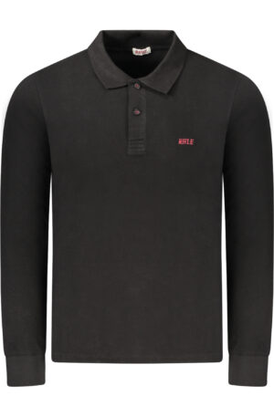 RIFLE POLO MANICHE LUNGHE UOMO NERO