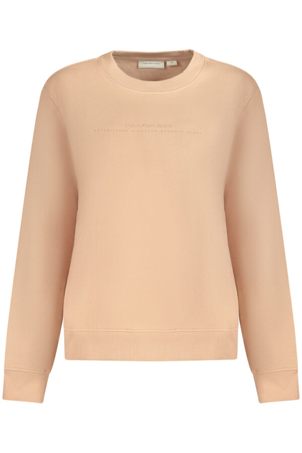 CALVIN KLEIN FELPA SENZA ZIP DONNA ROSA