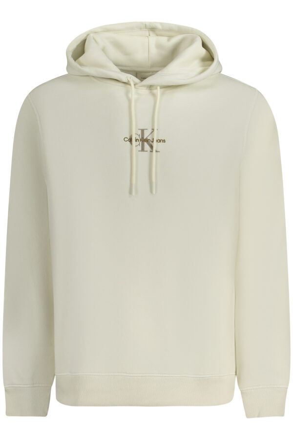 CALVIN KLEIN FELPA SENZA ZIP UOMO BIANCO
