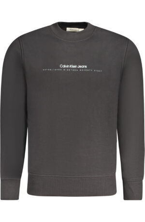 CALVIN KLEIN FELPA SENZA ZIP UOMO NERO