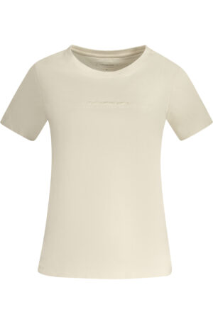 CALVIN KLEIN T-SHIRT MANICHE CORTE DONNA BEIGE