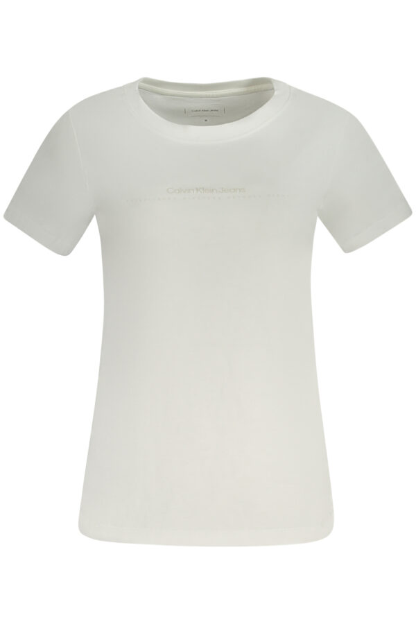 CALVIN KLEIN T-SHIRT MANICHE CORTE DONNA BIANCO