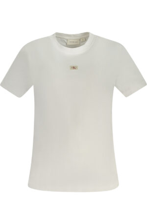 CALVIN KLEIN T-SHIRT MANICHE CORTE DONNA BIANCO