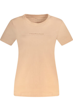 CALVIN KLEIN T-SHIRT MANICHE CORTE DONNA ROSA