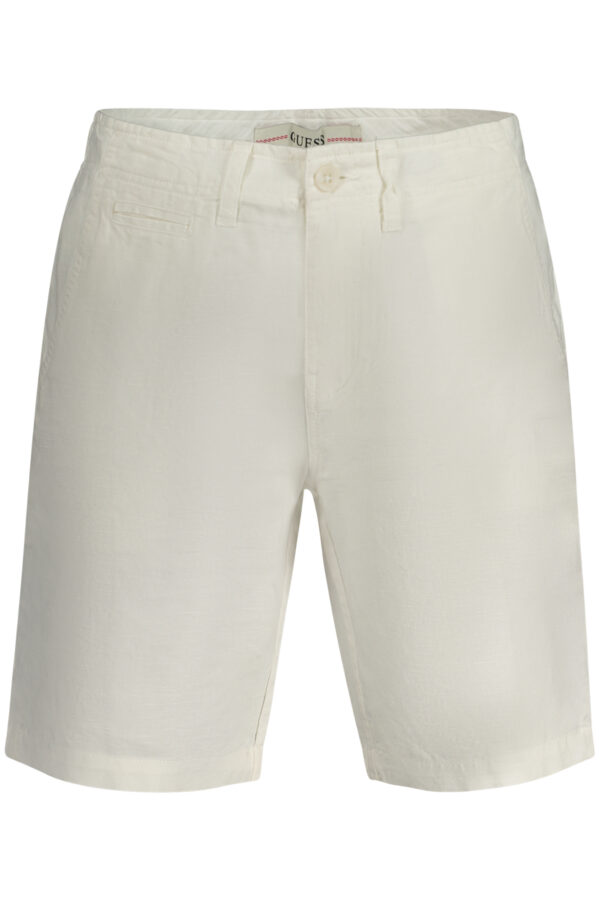 GUESS JEANS PANTALONE BERMUDA UOMO BIANCO