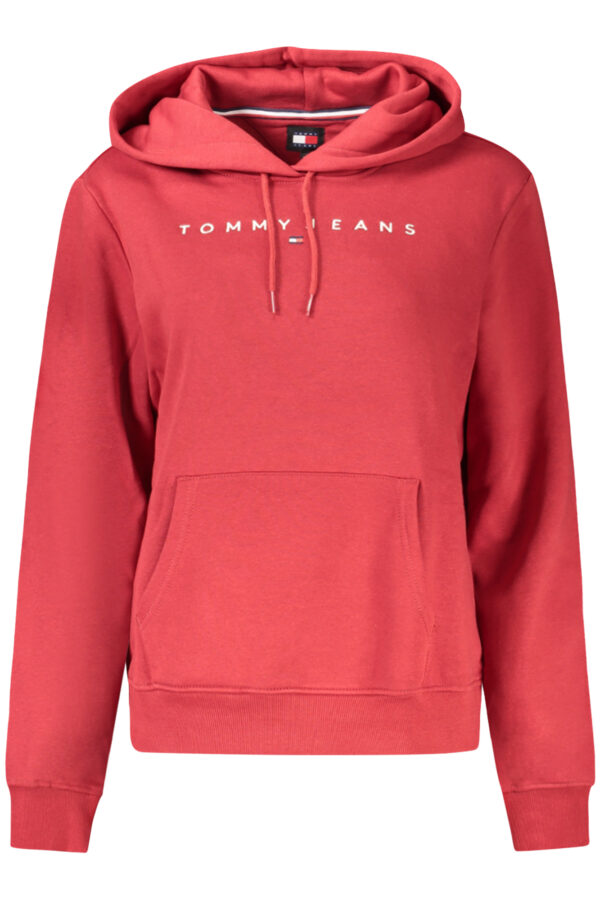 TOMMY HILFIGER FELPA SENZA ZIP DONNA ROSSO