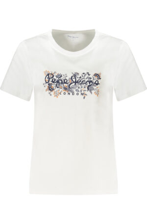 PEPE JEANS T-SHIRT MANICHE CORTE DONNA BIANCO