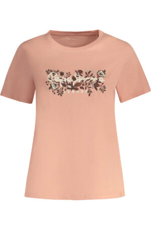 PEPE JEANS T-SHIRT MANICHE CORTE DONNA ROSA