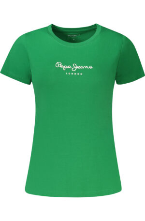 PEPE JEANS T-SHIRT MANICHE CORTE DONNA VERDE