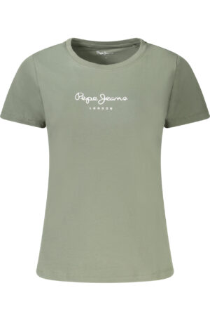 PEPE JEANS T-SHIRT MANICHE CORTE DONNA VERDE