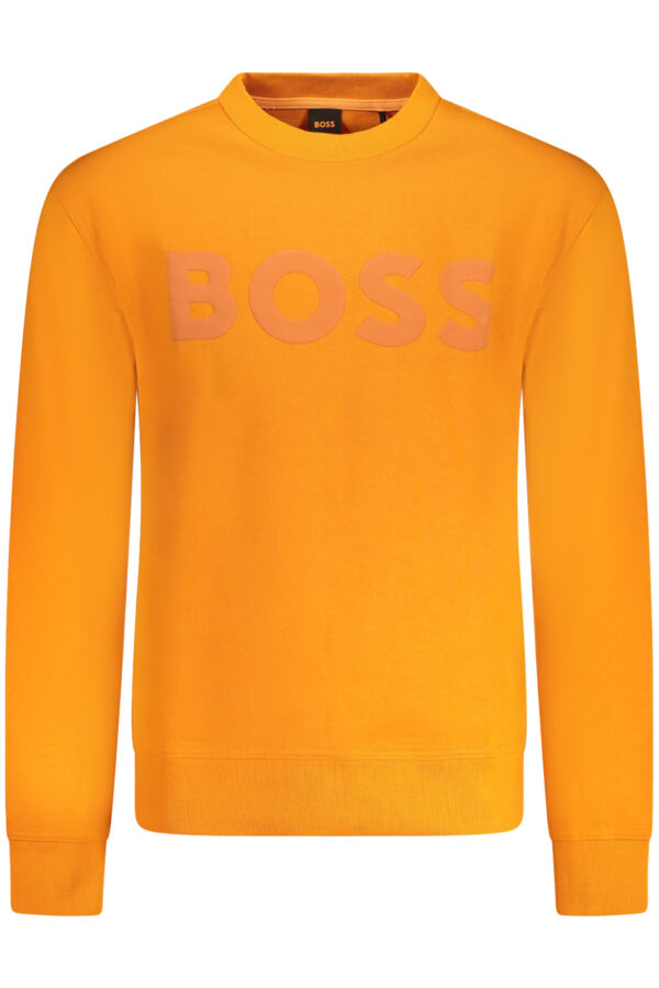 BOSS FELPA SENZA ZIP UOMO ARANCIO