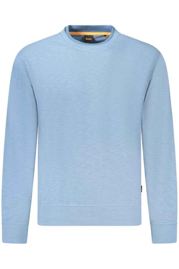BOSS FELPA SENZA ZIP UOMO AZZURRO