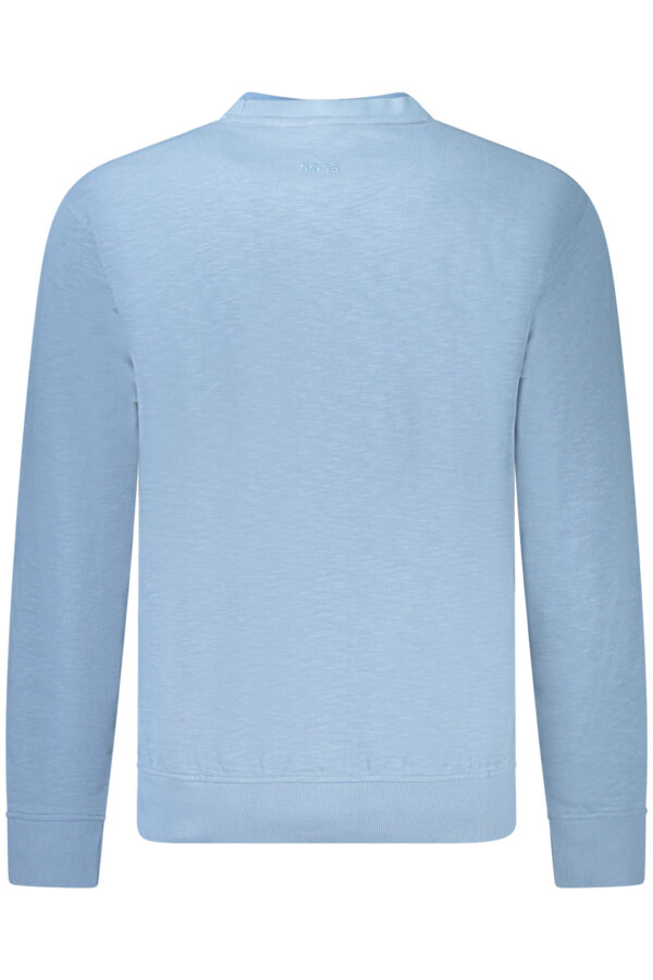 BOSS FELPA SENZA ZIP UOMO AZZURRO - immagine 2