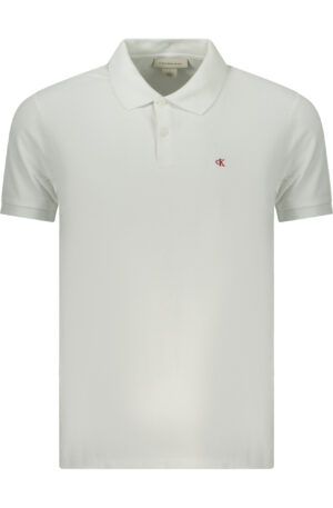 CALVIN KLEIN POLO MANICHE CORTE UOMO BIANCO