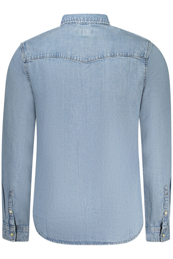 GUESS JEANS CAMICIA MANICHE LUNGHE UOMO AZZURRO - immagine 3