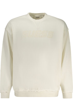 GUESS JEANS FELPA SENZA ZIP UOMO BIANCO
