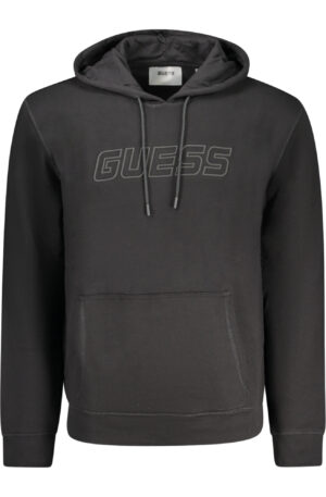 GUESS JEANS FELPA SENZA ZIP UOMO NERO