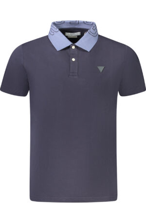 GUESS JEANS POLO MANICHE CORTE UOMO BLU
