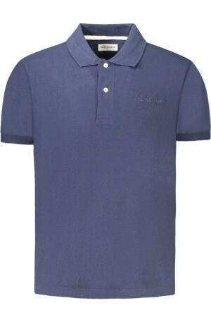 GUESS JEANS POLO MANICHE CORTE UOMO BLU