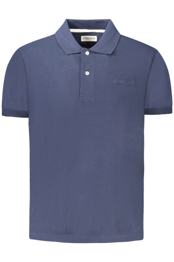 GUESS JEANS POLO MANICHE CORTE UOMO BLU