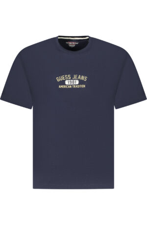 GUESS JEANS T-SHIRT MANICHE CORTE UOMO BLU