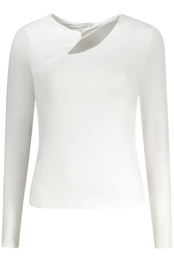 GUESS JEANS T-SHIRT MANICHE LUNGHE DONNA BIANCO