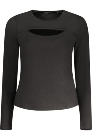 GUESS JEANS T-SHIRT MANICHE LUNGHE DONNA NERO