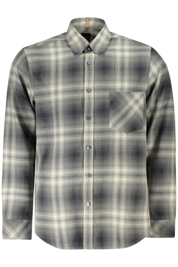 HUGO BOSS CAMICIA MANICHE LUNGHE UOMO VERDE