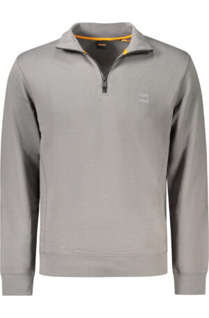HUGO BOSS FELPA CON ZIP UOMO GRIGIO