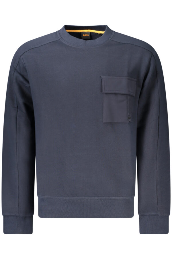 HUGO BOSS FELPA SENZA ZIP UOMO BLU