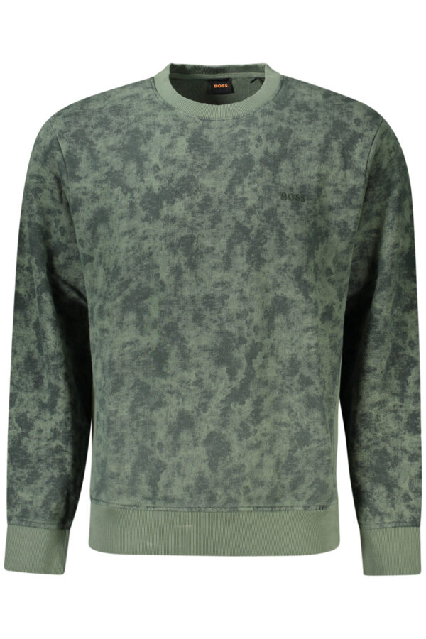 HUGO BOSS FELPA SENZA ZIP UOMO VERDE