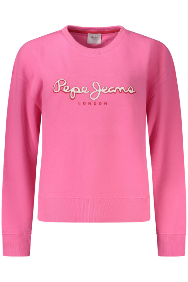 PEPE JEANS FELPA SENZA ZIP DONNA ROSA