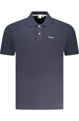 PEPE JEANS POLO MANICHE CORTE UOMO BLU