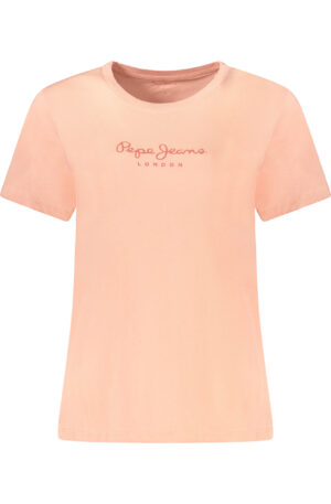 PEPE JEANS T-SHIRT MANICHE CORTE DONNA ROSA