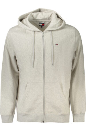TOMMY HILFIGER FELPA CON ZIP UOMO GRIGIO