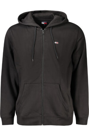 TOMMY HILFIGER FELPA CON ZIP UOMO NERO