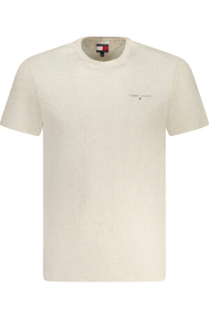 TOMMY HILFIGER T-SHIRT MANICHE CORTE UOMO BEIGE