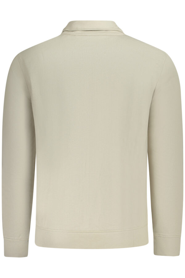 BOSS FELPA CON ZIP UOMO BEIGE - immagine 2
